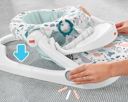 FISHER PRICE KRZESŁO DLA NIEMOWLĄT SIEDZONKO FOTELIK SIEDZISKO STOLIK