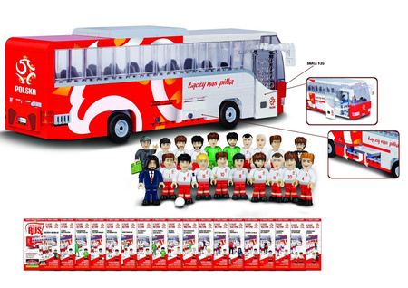 COBI MISTRZOWSKI BUS KLOCKI PZPN ŁĄCZY NAS PIŁKA