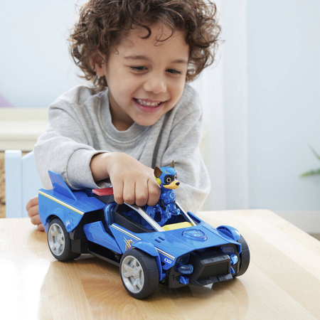 PSI PATROL MIGHTY MOVIE POJAZD KOSMICZNY RADIOWÓZ FIGURKA CHASE DELUXE