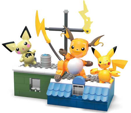MEGA POKEMON CONSTRUX ZESTAW PICHU PIKACHU RAICHU EVOLUTION SET 159 Elemen