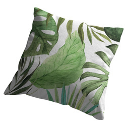 LIŚCIE KWIATY BOHO PODUSZKA JASIEK BAWEŁNA + WKŁAD