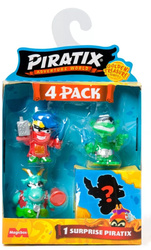 PIRATIX - Zestaw 4 figurek Seria Golden Treasure 