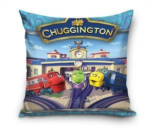 STACYJKOWO POCIĄG PODUSZKA JASIEK 40x40