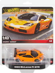 HOT WHEELS PREMIUM AUTO KOLEKCJONERSKIE REAL RIDERS 95 MC LAREN F1 GTR 1:43