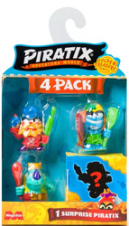 PIRATIX - Zestaw 4 figurek Seria Golden Treasure 
