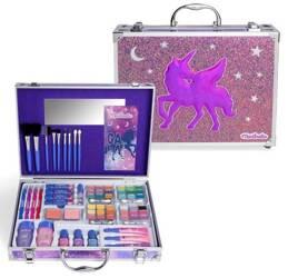 GALAXY DUŻY KUFEREK DO MAKIJAŻU XL KOSMETYKI DLA DZIECI JEDNOROŻEC WALIZKA