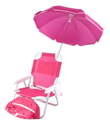 LEŻAK KRZESEŁKO PLAŻOWE NA PLAŻĘ DLA DZIECI Z PARASOLKĄ PATIO  13640