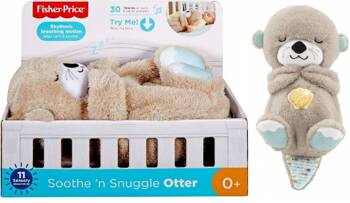 FISHER PRICE Wydra Usypianka Przytulanka Szumiący Uspokajacz Miś FXC66