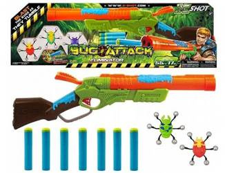 X-SHOT BUG ATTACK ZURU ELIMINATOR ROBAL + FIGURKI