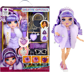 RAINBOW HIGH CREATIVE CRYSTALS LALKA VIOLET + AKCESORIA 