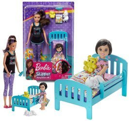 LALKA BARBIE OPIEKUNKA dziecko zestaw z łóżeczkiem