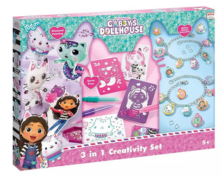 Totum Koci Domek Gabi 3w1 Zestaw kreatywny do robienia bransoletek Mozaika