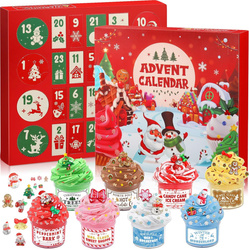 KALENDARZ ADWENTOWY SLIME GLUTY DLA DZIECI 2025 KREATYWNY OZDOBY