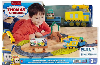 FISHER PRICE TOMEK ZESTAW TORÓW Przyjaciele w pracy z lokomotywą Carly