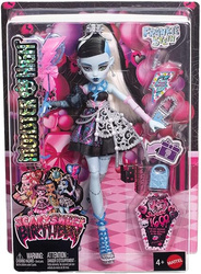 MONSTER HIGH FRANKIE STEIN STRASZYSŁODKIE URODZINY LALKA 27 CM + AKCESORIA