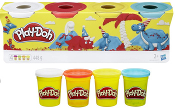 PLAY-DOH 4 X Ciastolina Masa plastyczna Tuby 4-pak HASBRO DINOZAURY