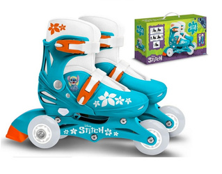 LILO I STITCH STICZ ROLKI WROTKI 2W1 REGULACJA 27-30 DLA DZIECKA