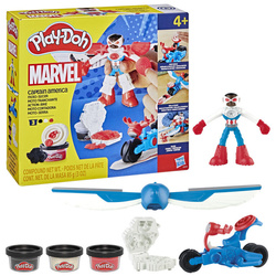 Play-Doh Marvel Captain America Motocykl Figurki Akcji Foremki 3 Ciastoliny