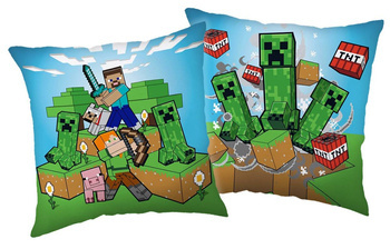 MINECRAFT GAMER GRA PODUSZKA JASIEK DWUSTRONNA DLA DZIECI