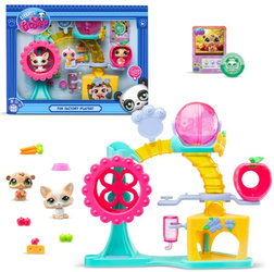 LITTLEST PET SHOP DUŻY ZESTAW FABRYKA ZABAWY 2 FIGURKI ZWIERZĄTEK DODATKI