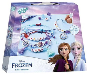 Totum zestaw do robienia bransoletek z literkami literki Kraina Lodu