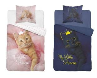 KOT KOTEK KOTKI POŚCIEL 160X200 ŚWIECI ŚWIECĄCA