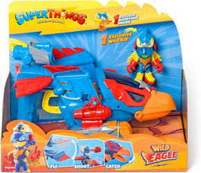 SUPERTHINGS ZINGS POJAZD ORZEŁ SAMOLOT WILD EAGLE JET KAZOOM KID FIGURKA