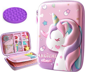 JEDNOROŻEC PIÓRNIK SZKOLNY 3D DLA DZIECI DO SZKOŁY GRATIS POP IT