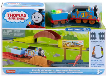 ZESTAW TORÓW TOMEK I PRZYJACIELE PRZYGODA W BŁOCIE LOKOMOTYWA Z NAPĘDEM