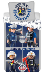 PLAYMOBIL HEROES EVERYDAY POŚCIEL 100% BAWEŁNA 140X200