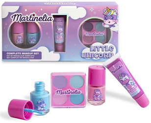MARTINELIA ZESTAW MAKIJAŻU DLA DZIECI CIENIE BŁYSZCZYK LAKIERY JEDNOROŻEC