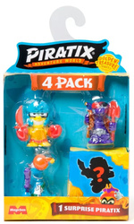 PIRATIX - Zestaw 4 figurek Seria Golden Treasure 