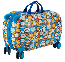 WALIZKA PODRÓŻNA JEŻDŻĄCA DZIECI KABINOWA JEŹDZIK BAGAŻ PODRĘCZNY KÓŁKACH