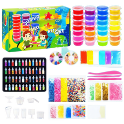 SLIME GOTOWE GLUTY WIELKI ZESTAW KREATYWNY AKCESORIA OZDOBY AKCESORIA