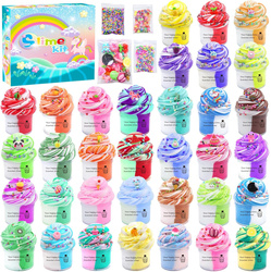 MASA ZESTAW DO ROBIENIA SLIME GLUTÓW BUTTER 34 SZT AKCESORIA JEDNOROŻEC