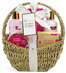 IDC ZESTAW KOSMETYKÓW KOSZ PREZENTOWY ŚWIĄTECZNY PREZENT CIAŁA KĄPIELI RÓŻA