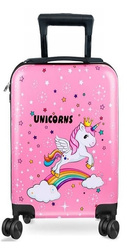 EDNOROŻEC UNICORN WALIZKA DLA DZIECI NA KÓLKACH BAGAŻ PODRÓŻNA SZYFR