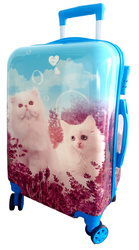 KOTY KOTKI KOT WALIZKA DZIECIĘCA KABINOWA PODRÓŻNA DLA DZIECI UNICORN SZYFR