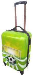 PIŁKA NOŻNA FOOTBALL WALIZKA DZIECIĘCA BAGAŻ DZIECI PODRÓŻNA KÓLKACH SZYFR