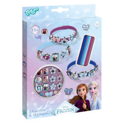 Totum KRAINA LODU Zestaw kreatywny do robienia bransoletek z charmsami