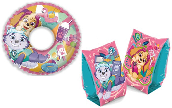 PSI PATROL SKYE ZESTAW RĘKAWKI  MOTYLKI KOŁO NA BASEN PLAŻĘ DLA DZIECI