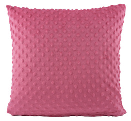 Poszewka  MINKY PINK RÓŻOWA 40X40 + Wkład