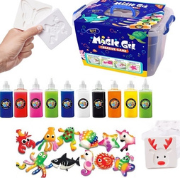  ŻEL 3D DIY KREATYWNY WODNY ZESTAW  MASA PLASTYCZNA  WALIZKA DZIECI