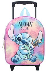 Plecak Podróżny Dziecięcy Walizka 3D Na Kółkach Stitch i Scrump