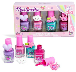 Zestaw lakierów do paznokci i pierścionków dla dzieci Martinelia mix 4x5 ml