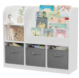 REGAŁ ORGANIZER NA ZABAWKI POJEMNIKI SZAFKA DZIECI KSIĄŻKI BIBLIOTECZKA