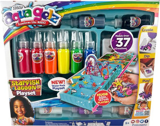 AQUA GELZ DUŻY ZESTAW KREATYWNY LAGUNA KOLOROWE ŻELE 3D FIGURKI + AKCESORIA