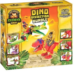 TREASURE X DINO GOLD DINOZAUR T-REX i PTERODAKTYL