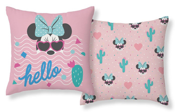  PODUSZKA JASIEK 40x40 RÓŻOWA MYSZKA MINNIE + WKŁAD 