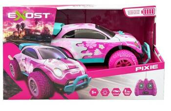 EXOST PIXIE AUTO ZDALNIE STEROWANE RÓŻOWE DLA DZEWCZYNKI SAMOCHÓD TERENOWY